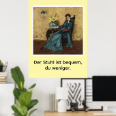 Portrait von Dora Wheeler mit frechem Spruch Poster (Thuiskantoor)