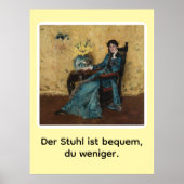 Portrait von Dora Wheeler mit frechem Spruch Poster (Voorkant)