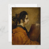 Portrait wordt verondersteld Juana Pacheco als Sib Briefkaart (Voorkant / Achterkant)