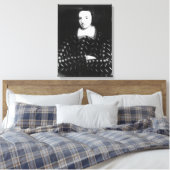 Portrait zei Christopher Marlowe te zijn Canvas Afdruk (Insitu (Slaapkamer))