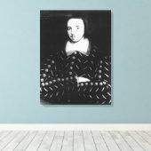 Portrait zei Christopher Marlowe te zijn Canvas Afdruk (Insitu (Houten vloer))