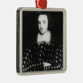 Portrait zei Christopher Marlowe te zijn Metalen Ornament (Rechts)