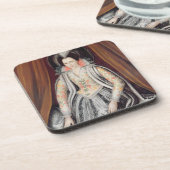 Portrait zei Susan te zijn, Lady Gray Bier Onderzetter (Linkerzijde)