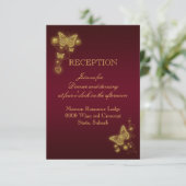 PORTRATRAT VOOR de ontvangst van een gouden bruilo Kaart (Staand voorkant)