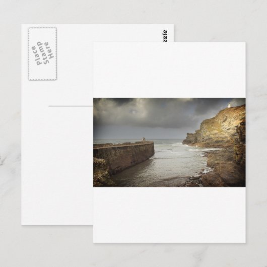 Portreath-haven Briefkaart (Voorkant / Achterkant)