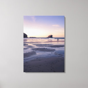 Portreath sunset canvas afdruk