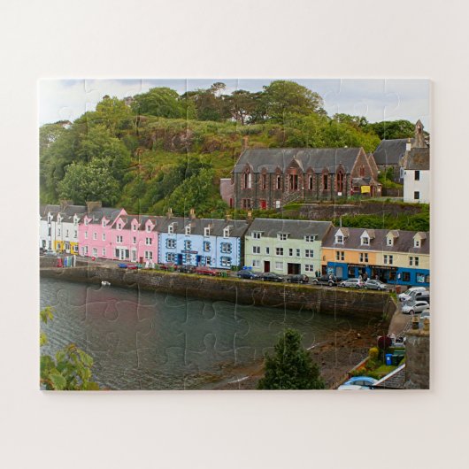 Portree, eiland Skye, Schotland Legpuzzel (Horizontaal)
