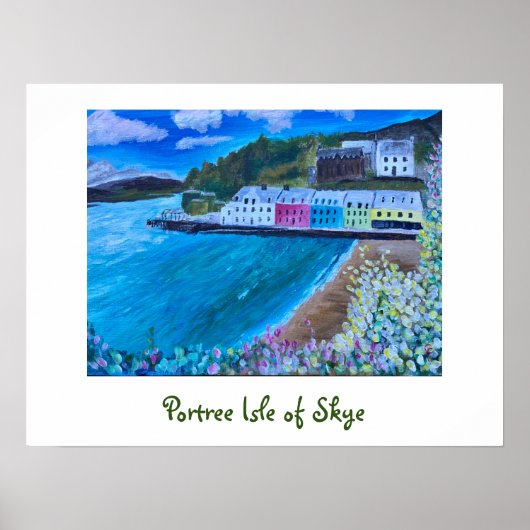 Portree Isle of Skye Poster (Voorkant)