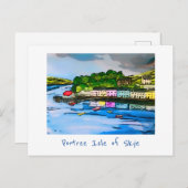 Portree Isle of Skye Scotland schilderend Briefkaa Briefkaart (Voorkant / Achterkant)