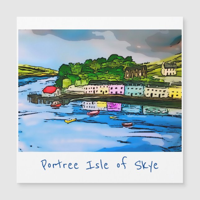 Portree Isle of Skye Scotland schilderij (Voorkant)