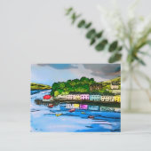 Portree Isle of Skye Scotland schilderij Briefkaart (Staand voorkant)