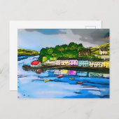 Portree Isle of Skye Scotland schilderij Briefkaart (Voorkant / Achterkant)