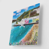 Portree Isle of Skye Scotland   Vierkante Klok (Hoek)