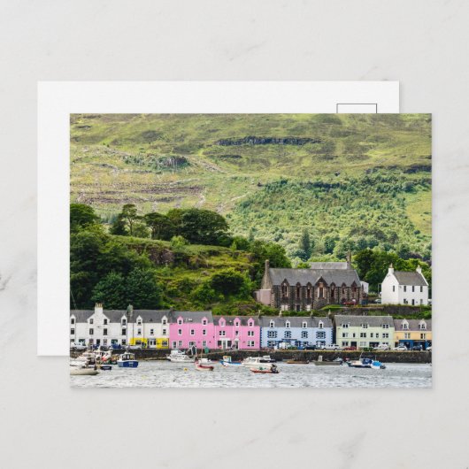 Portree op het eiland Skye Briefkaart (Voorkant / Achterkant)