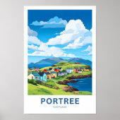 Portree Scotland Reisprint Poster (Voorkant)