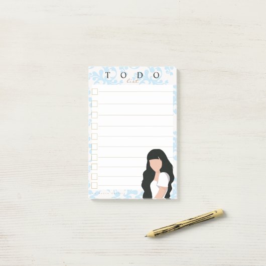 Portret 4 Notities Post-it® Notes (Op bureau)