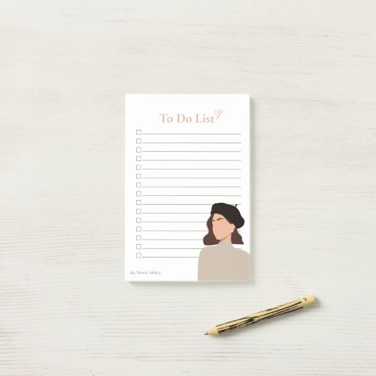 Portret 5 Post-it® notes (Op bureau)