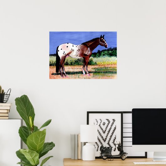 Portret Appaloosa Horse Poster (Thuiskantoor)