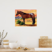 Portret Appaloosa Profile Horse Poster (Keuken)