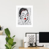 Portret - Archief Art Print (Thuiskantoor)