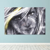 Portret art canvas afdruk (Insitu (Houten vloer))