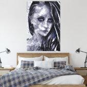 Portret art canvas afdruk (Insitu (Slaapkamer))