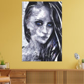 Portret art canvas afdruk (Insitu (Woonkamer))