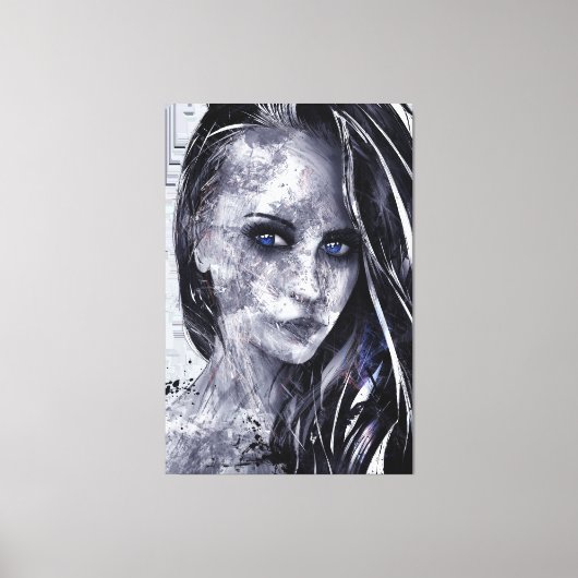 Portret art canvas afdruk (Voorkant)