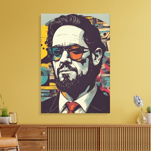 Portret Art Canvas Afdruk (Insitu (Woonkamer))