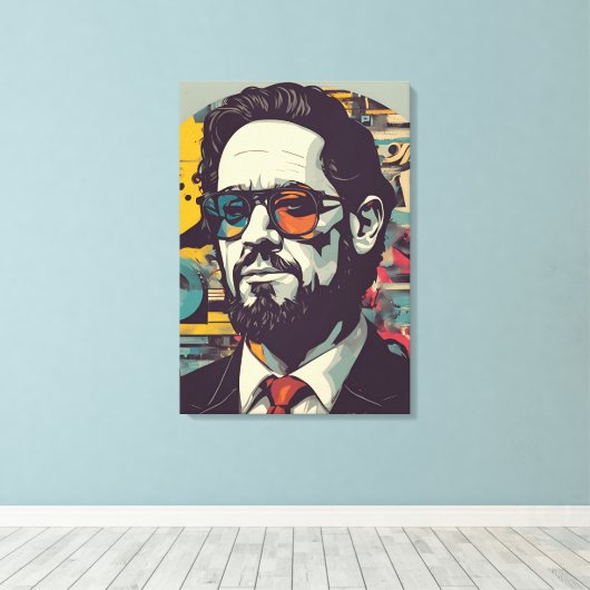 Portret Art Canvas Afdruk (Insitu (Houten vloer))