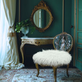 Portret Art Edwardian Era Emerald Green Tissuepapier