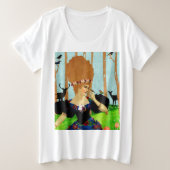 Portret Art Grote Maat T-shirt (Design voorkant)