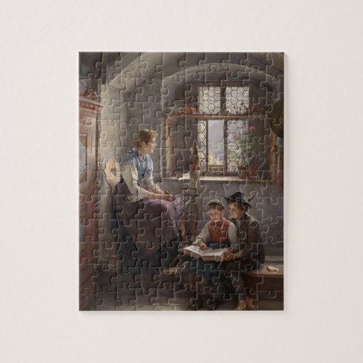 Portret Art Jigzaag Puzzle Legpuzzel (Verticaal)