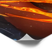 Portret: Aztec Goddess Chalchiuhtlicue | AI Art. Poster (Hoek)