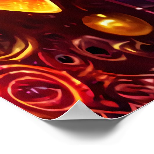 Portret: Aztec Goddess Mictēcacihuātl | AI Art. Poster (Hoek)