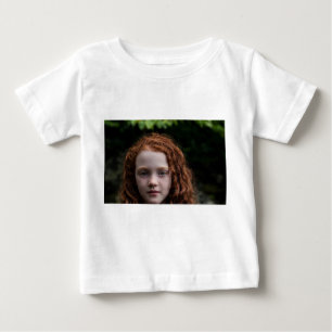 Portret Baby T-Shirt met Roodharig Kind - Cute Per