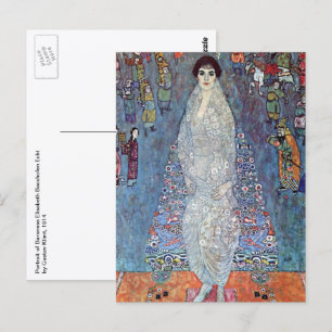 Portret barones Elisabeth Bacchofen Echt, Klimt Briefkaart