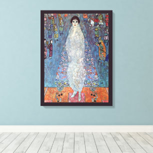 Portret barones Elisabeth Bacchofen Echt, Klimt Canvas Afdruk