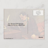 Portret Baudelaire van Gustave Courbet Briefkaart (Achterkant)