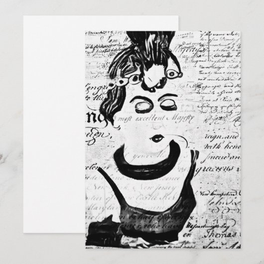 portret bedankkaart (Voorkant / Achterkant)