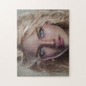 Portret Blonde Smile Young Woman Legpuzzel (Verticaal)