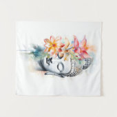 Portret Boeddha Houtskool Waterverf Art Poster Wandkleed (Voorkant (horizontaal))