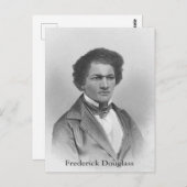 portret boven litionist Frederick Douglass Briefkaart (Voorkant / Achterkant)