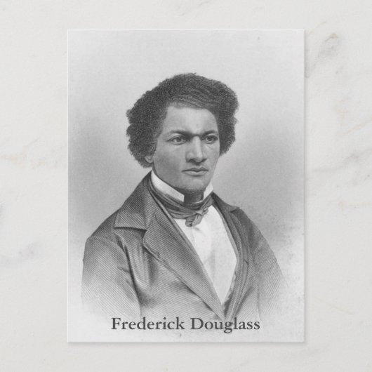 portret boven litionist Frederick Douglass Briefkaart (Voorkant)