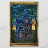 Portret brochure van het Haunted House (Voorkant)