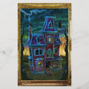 Portret brochure van het Haunted House