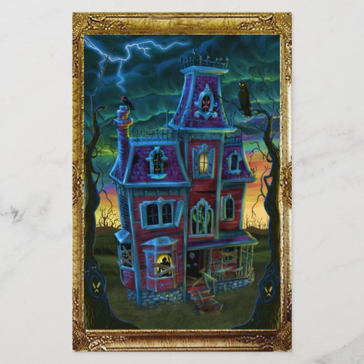 Portret brochure van het Haunted House (Voorkant)