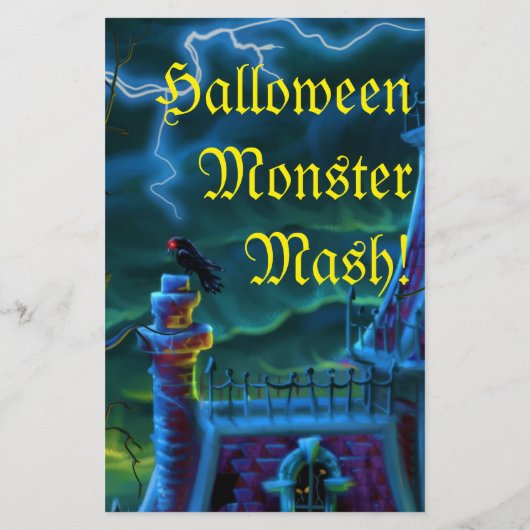 Portret brochure van het Haunted House (Achterkant)