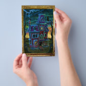 Portret brochure van het Haunted House (Hand)