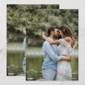 Portret Bruid Vrouw Trouwjurk Meisje Wit Kaart (Voorkant / Achterkant)